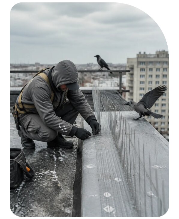 Защита от ворон под ключ в Бузулуке по цене от 5212 р. | Сенат-Бзл